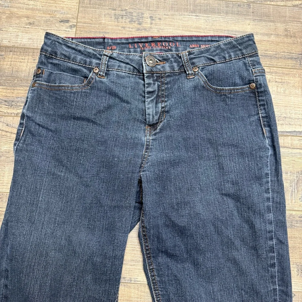 Liverpool Dark Blue Abby Skinny Denim Jeans - Picture 2 of 13